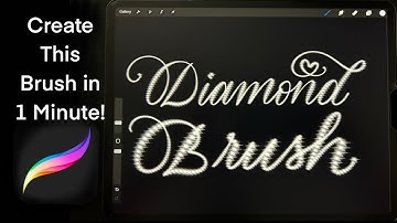 How to Create A Diamond Brush In Procreate