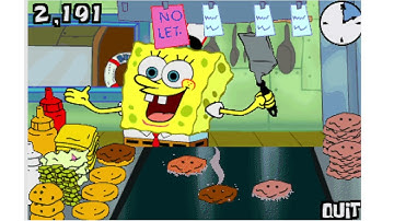 👉 Spongebob Squarepants Flip or Flop 🍔🌊 | Full Gameplay | Old Nick Flash Game Online | Games 4 Kids!