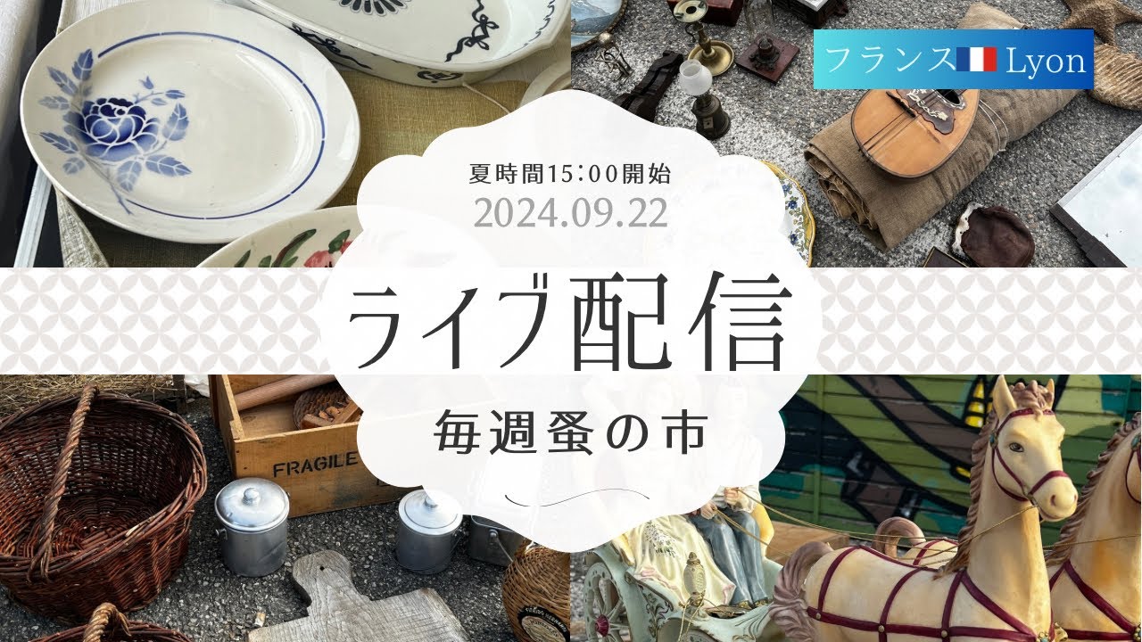 Weekly Flea Market🇫🇷From Lyon 2024.09.22 Sunday Brocante in