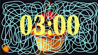 3 Minute Timer with Giant Cupcake Explosion 💥|Timer Bomb Cupcake Explosion 💣 3 Minute Countdown  Information