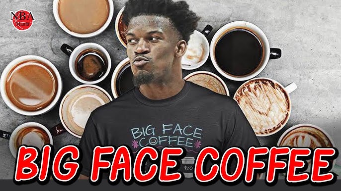 Jimmy Butler dancing with his Big Face Coffee Owner outfit 