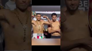 Davis Benavidez and Zurdo Ramirez face off