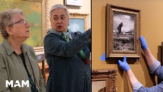 Sports Performance Behind the Exhibition: Reframing & Hanging "Sunset" (1881-82) by George Inness (Ep.6)