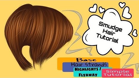 3d Smudge Hair Tutorial using Sketchbook Pro