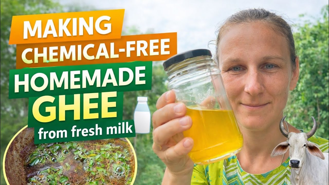 Homemade ghee |  clarified butter from scratch 