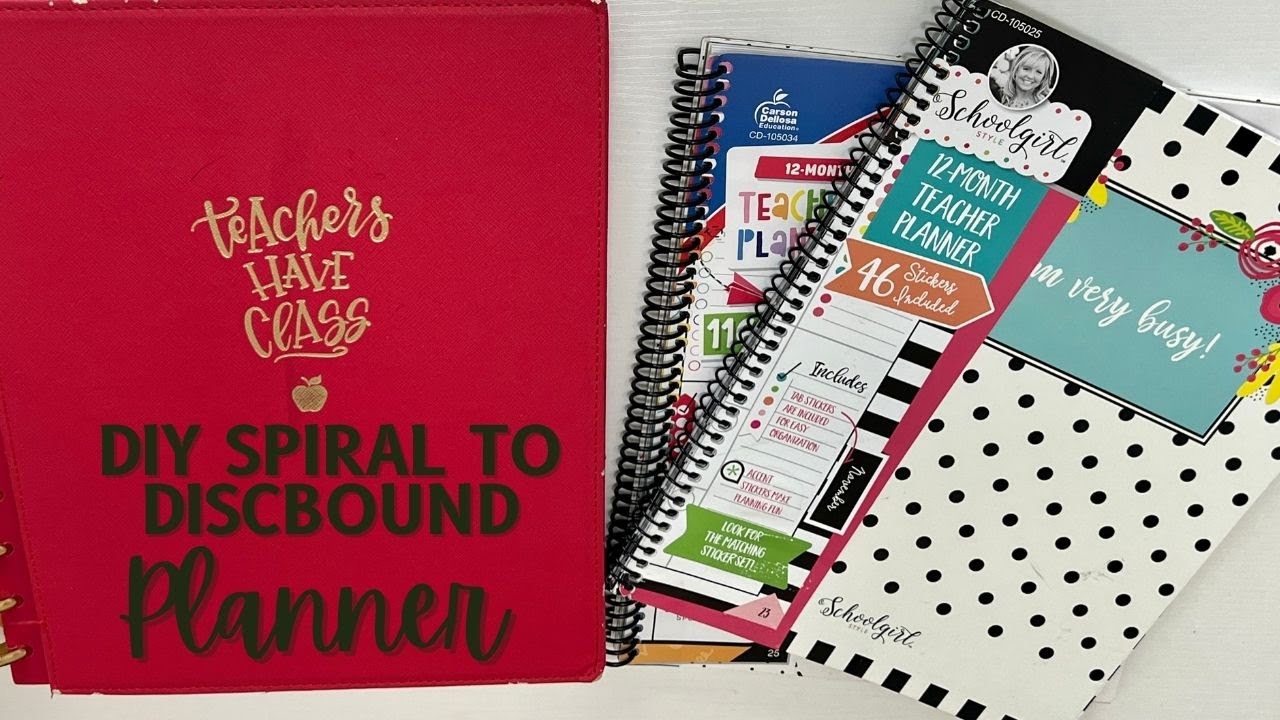 MY DIY Teacher Planner: Spiral Bound turned Disc Bound (Big Happy ...