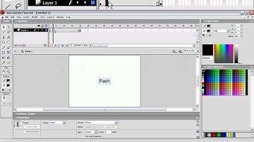 Flash MX Tutorial Motion And Shape Tweens