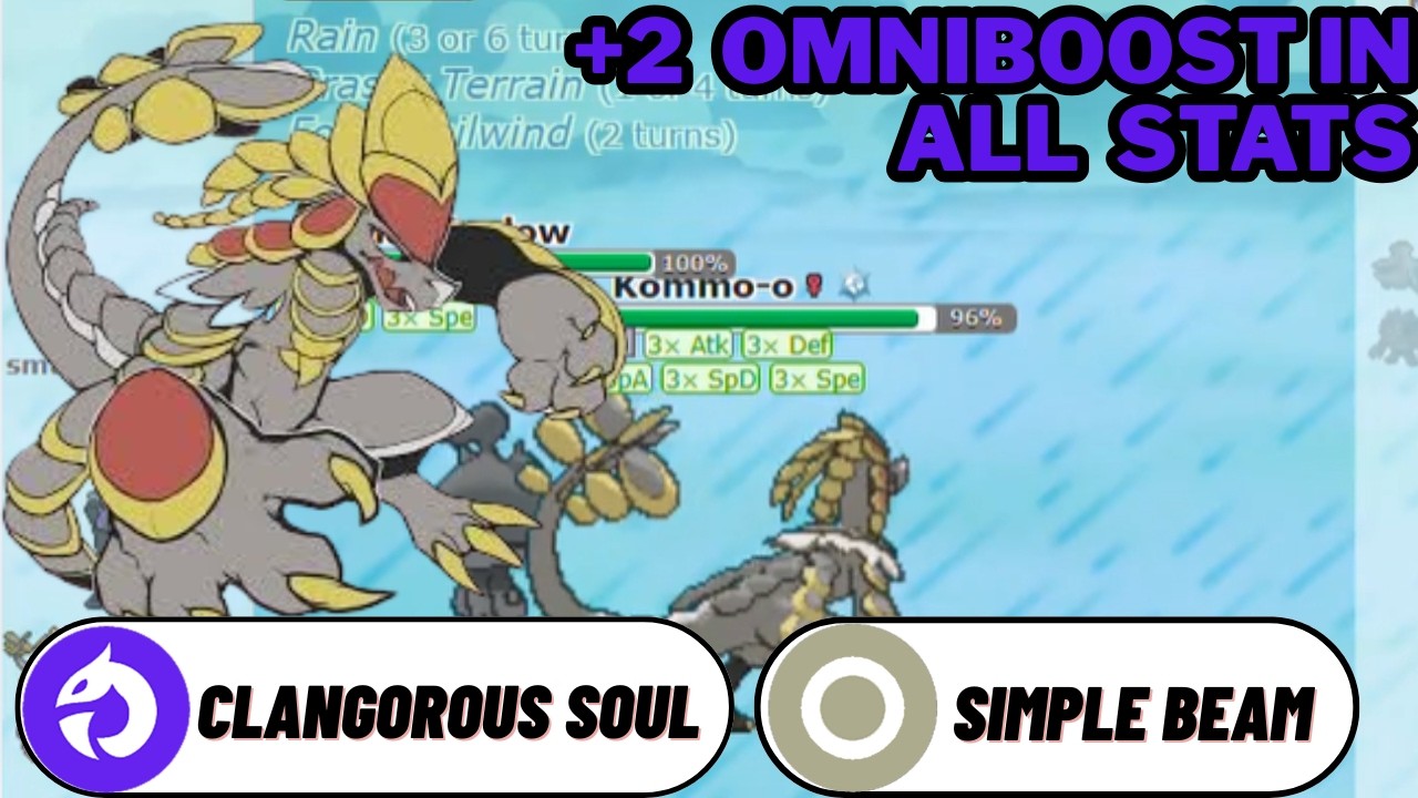 KOMMO-O GETS A +2 OMNIBOOST AND +4 SPECIAL ATTACK WITH THIS STRAT|GEN 9 NATIONAL DEX DOUBLES|