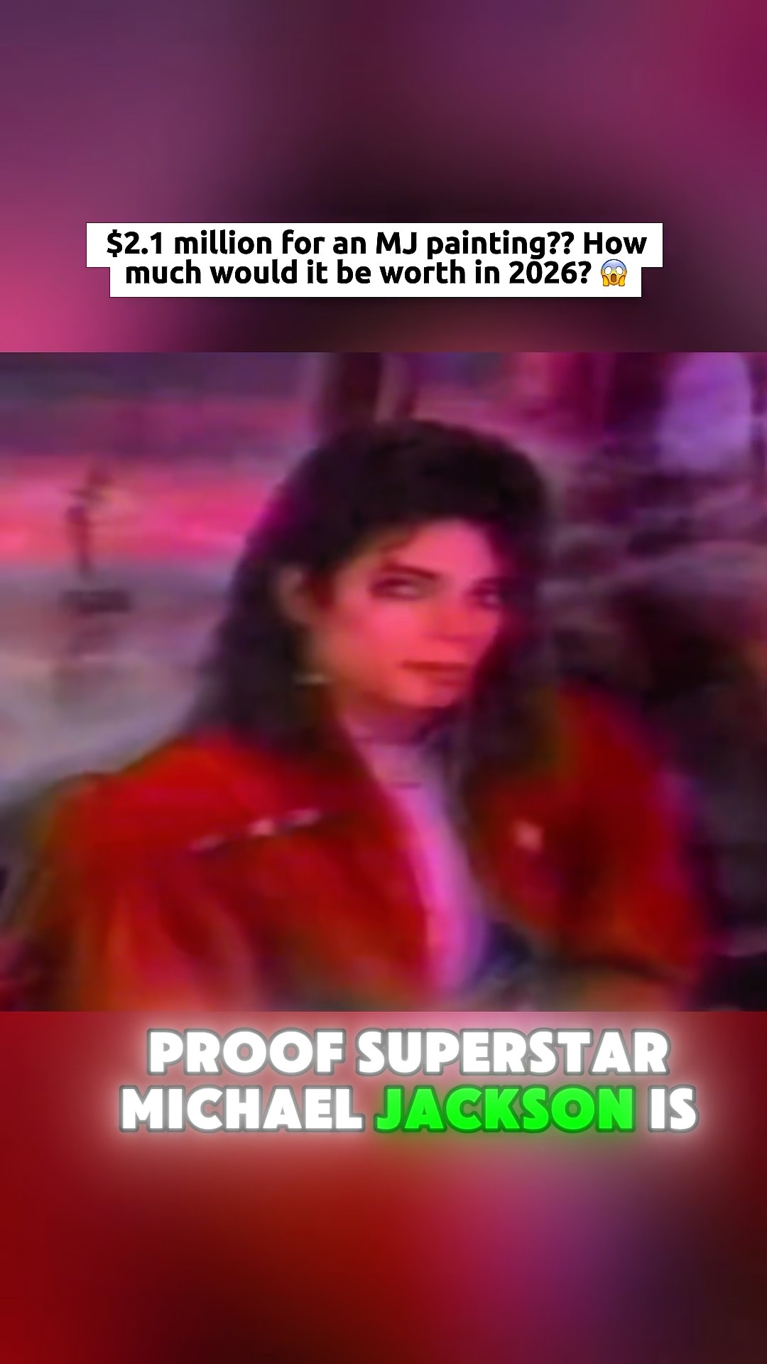 This MJ painting worth $2.1 million in 1990 😱 #michaeljackson
