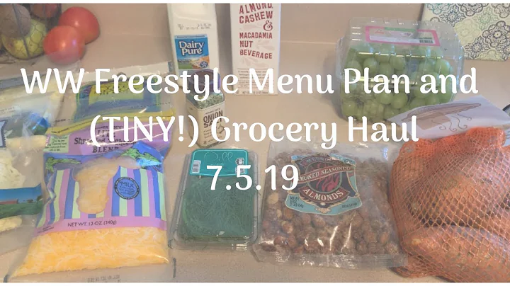 WW Freestyle Menu Plan and (TINY!) Trader Joe's Haul