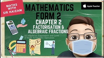 Mathematics Form 2 Chapter 2.3 Algebraic Expression&Laws of Basic Arithmetic Operation #mrsmchannel