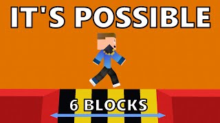 Dream's Six Block Jump is Possible in minecraft