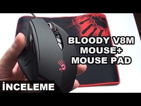 A4Tech Bloody V8M Oyuncu Mouse + Mouse Pad Kutu Açılımı - İnceleme