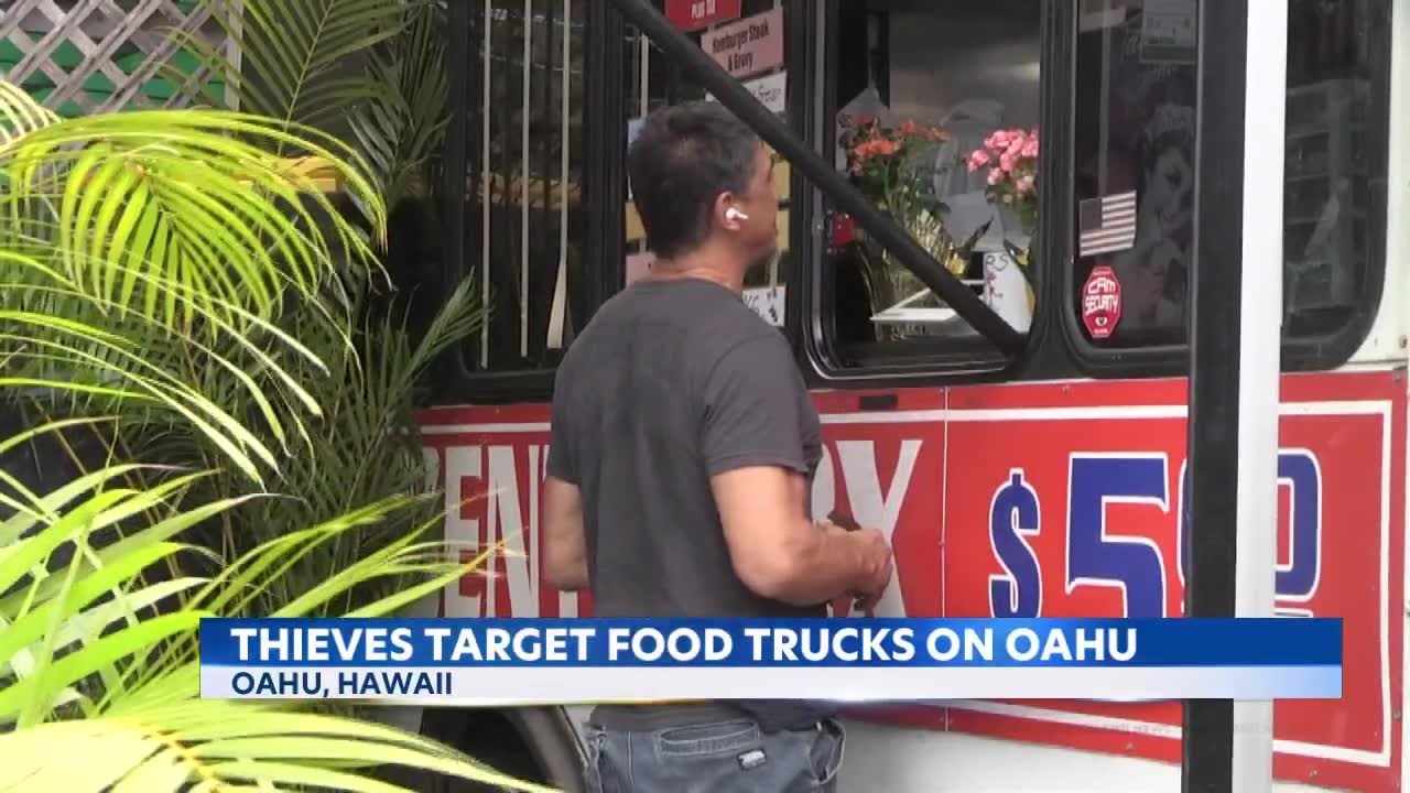 Thieves target food trucks on Oahu stealing cash and generators