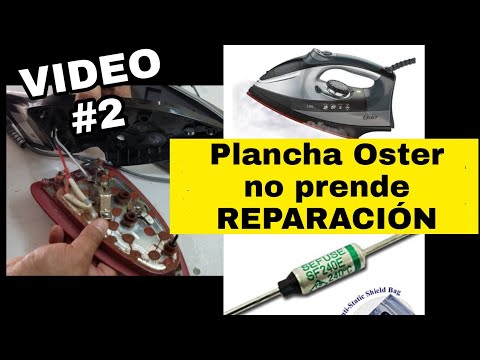 Cómo reparar plancha Oster 6204 que no prende. #planchavapor #planchaoster #planchanoprende