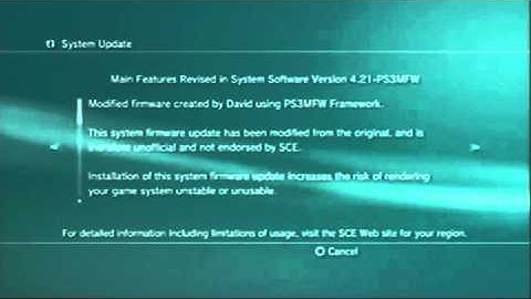 PS3 4 21 Custom Firmware BETA + Working Package Files!   YouTube