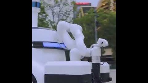 Robot picks up and sort rubbish..