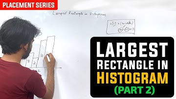 Largest Rectangle in Histogram | Part - 2 (6-7 lines of Code Approach)