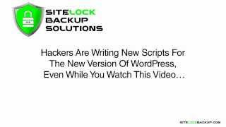 WordPress Backup Plugin - SiteLock Backup Solutions
