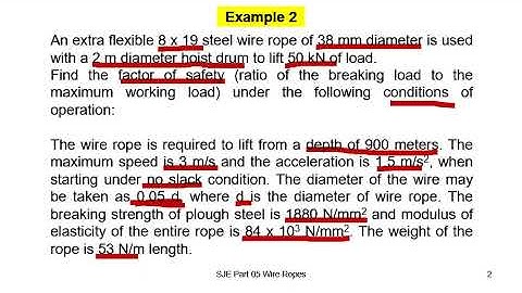 Part 05   Wire Ropes MDP 264   Students 4   LMS video