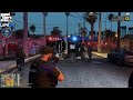 GTA V - LSPDFR 0.4.9🚔 - LSPD/LAPD - Gang Unit - Gang Raid with SWAT | Stolen CHP cruiser - 4K