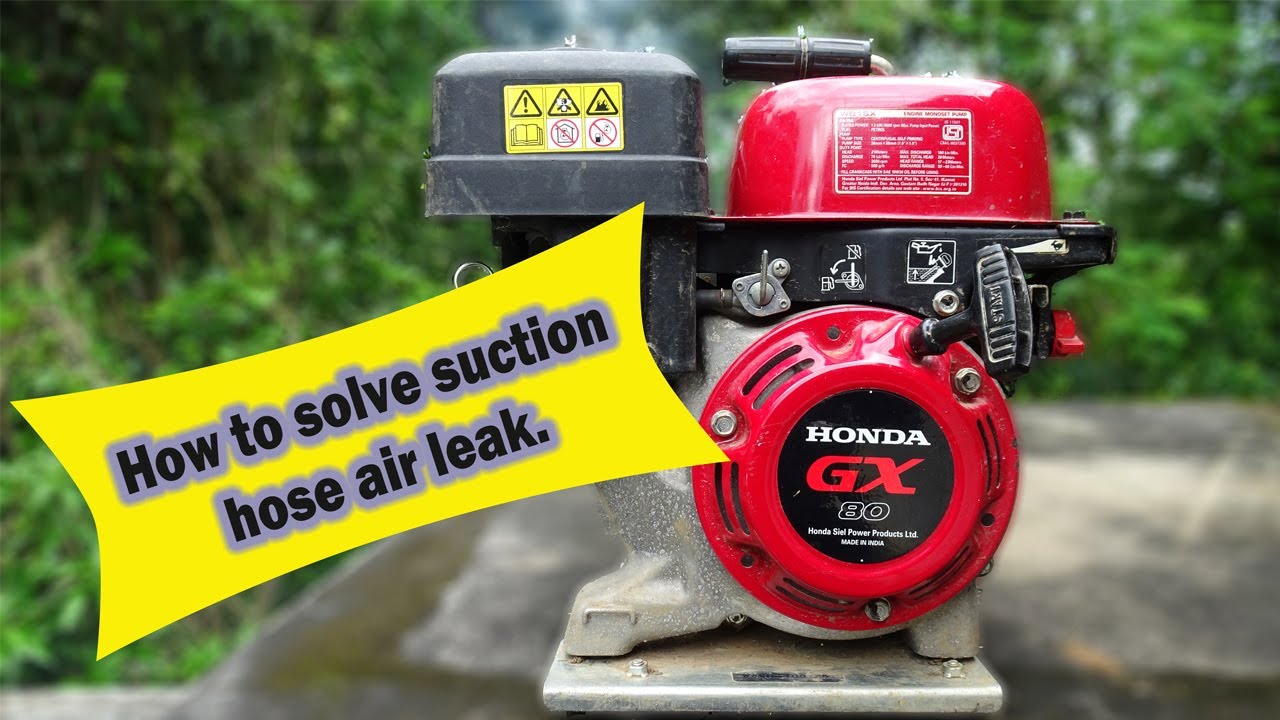 Water pump Suction hose air leak problem how to solve wb 15x