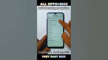 All Oppo Mobile 2025// developer option/ how to enable developer options in/ oppo 2025//