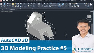 #059 I AutoCAD 3D Modeling Practice #5 (Malay) I Nazmi Ismail