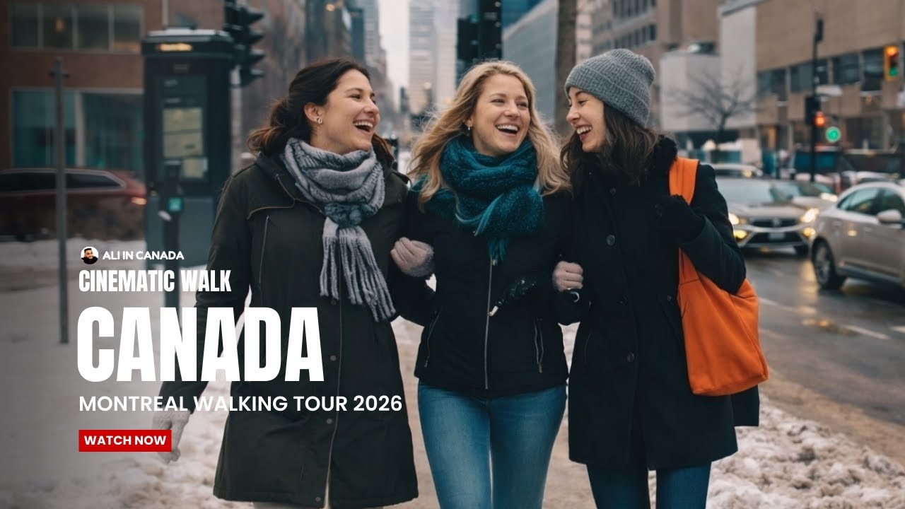 Downtown Montreal Walking Tour 🇨🇦 4K | City Street Life | Quebec, Canada (2026)