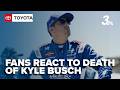 NASCAR driver Kyle Busch dies; fans gather at Las Vegas Motor Speedway memorial