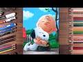 Drawing Peanuts - Snoopy & Charlie Brown | drawholic