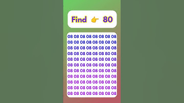 Find the even number 80 #shorts #youtubeshorts #oddoneout#quiz