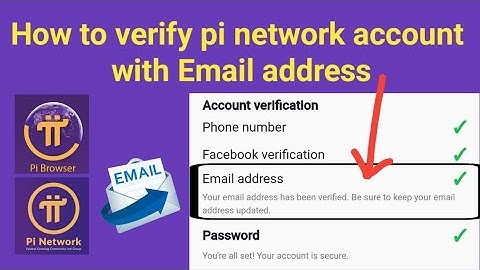 How to verify Pi Network account with Email | pi network email verification