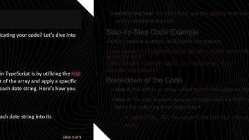 Efficiently Convert String Dates to String Years in TypeScript