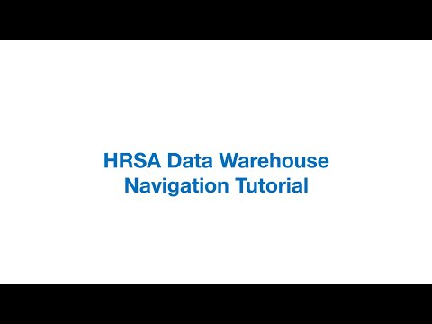 HRSA Data Warehouse New Navigation