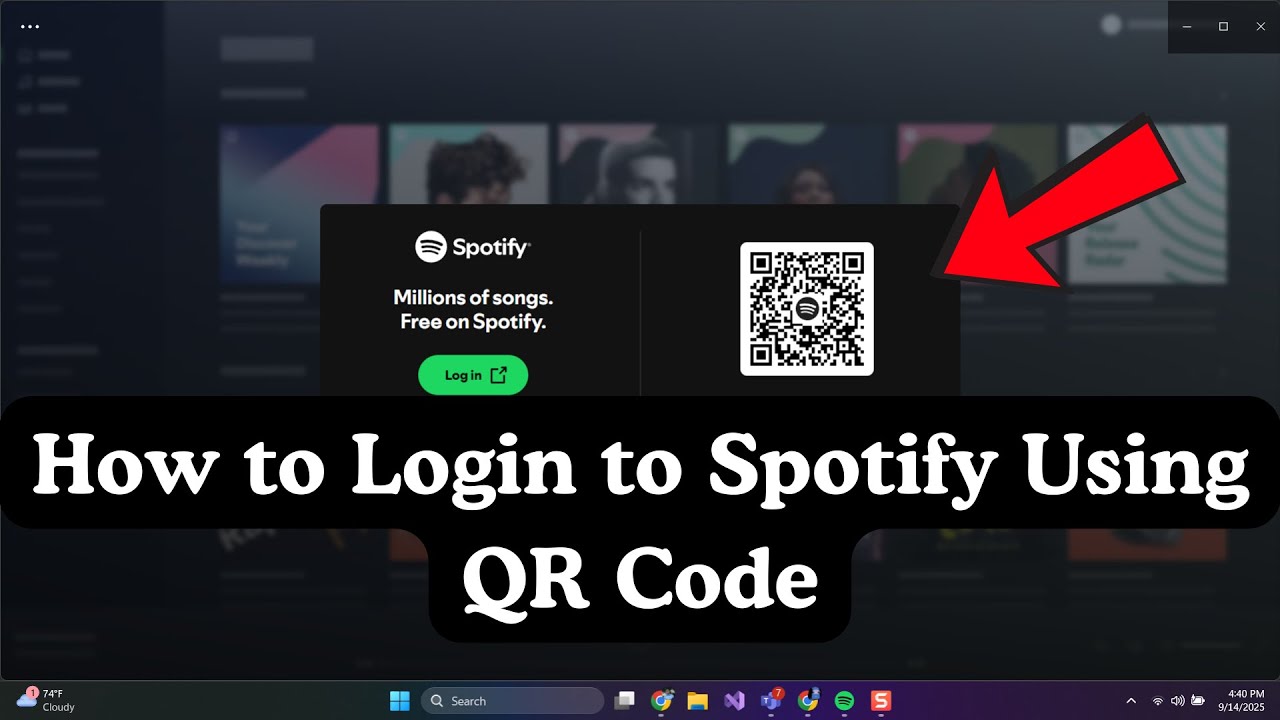 How to Login to Spotify Using QR Code ? - YouTube