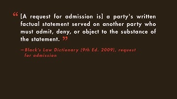 Civil Procedure tutorial: A Survey of Discovery Tools - Part 2 | quimbee.com