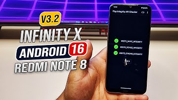 🔥 Nova Infinity X V3.2 no ANDROID 16 com Play Integrity 100% FUNCIONANDO no Redmi Note 8!