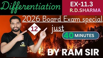 Differentiation Mastery Batch– Class 12th (Boards 2026 Special) ✨Target Full  (The Gurkul Institute)