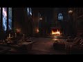 Historic Castle Rain Storm Night – Heavy Rain, Thunder &amp; Crackling Fire for Deep Sleep