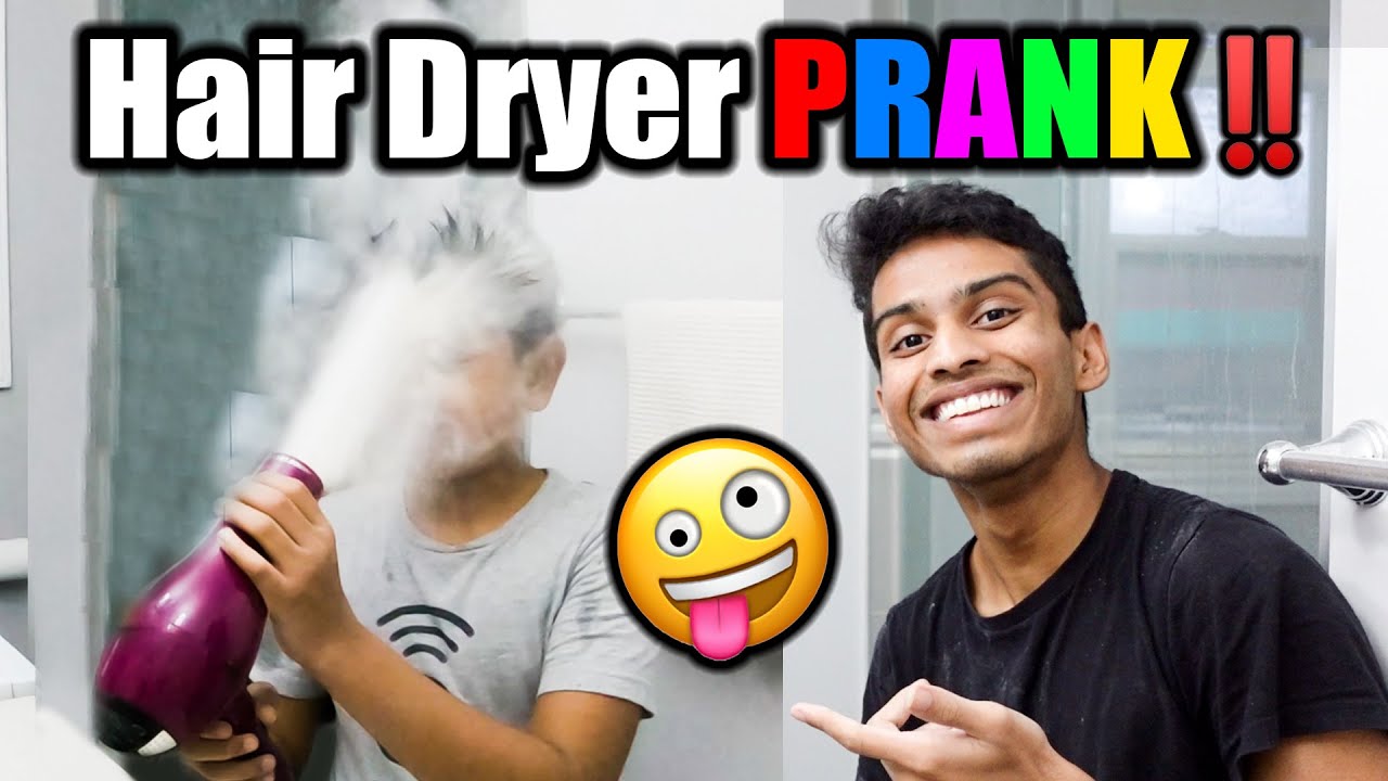Hair Dryer PRANK⁉️ 😂 My best Prank EVER! VelBros Tamil YouTube