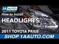 How to Replace Headlights 10-11 Toyota Prius