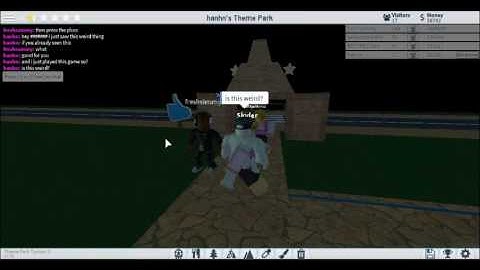 what you can do while picking up trash in r15 mode(roblox Theme Park tycoon)