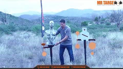 Mr Target - Modular Reactive Steel & Rubber Dummy Target Overview