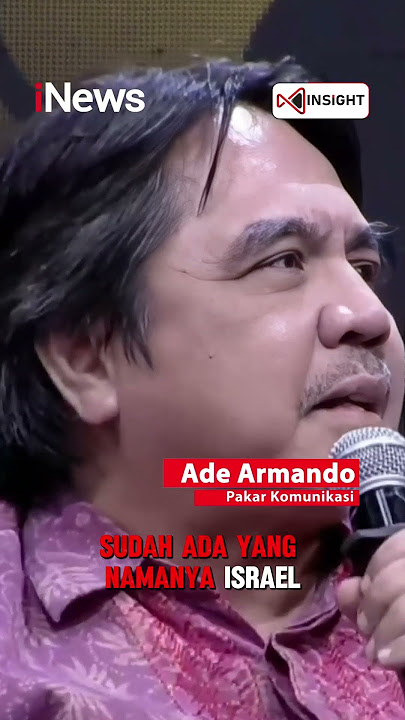 Ade Armando: Israel di Bawah Netanyahu itu Kebiadaban