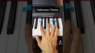 Halloween Theme easy piano tutorial!