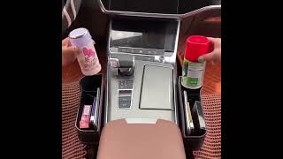 運転中に小物がシートの隙間に落ちてしまったら、危ない、この収納ボックスがあれば心配不要。 スマホ、ボトルなどを手軽に収納できてスッキリ！ 上質な革素材で高級感あふれる、おしゃれで使い勝手が良い。