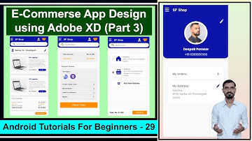 E-Commerce App Design in Adobe XD || Android Studio Tutorials by Deepak #29