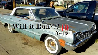 1964 Impala Sitting for 40 Years Will It Run? #willitrun by Roy Marko's Garage RMG 2,649 views 2 years ago 27 minutes