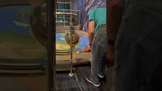 Dave launches the pendulum with fire